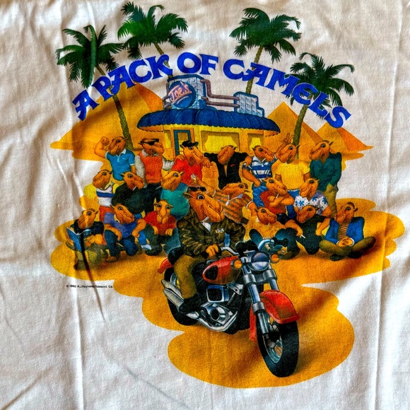 Vintage 1990 Camel T Shirt - Picture 1 of 8
